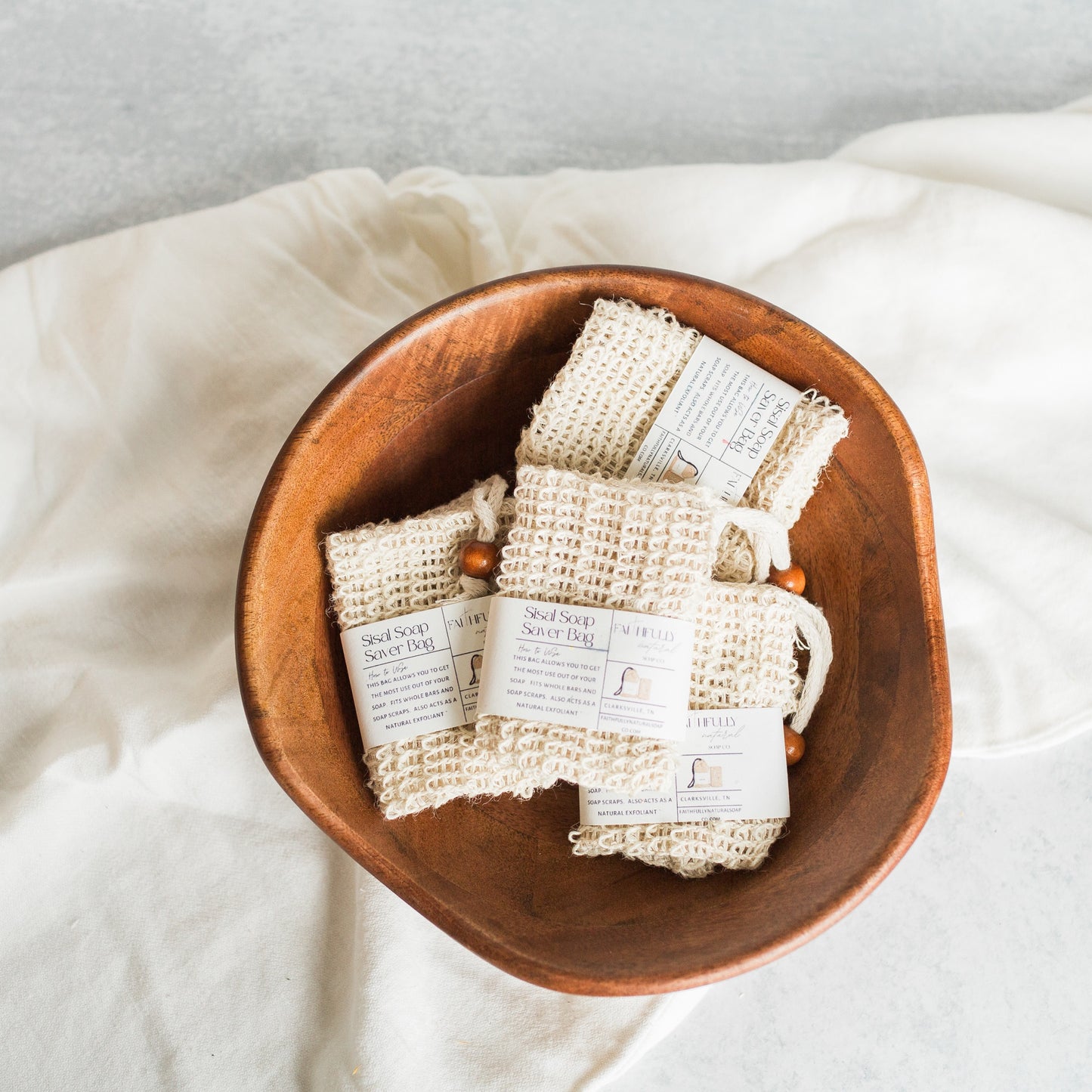Sisal Soap Bag