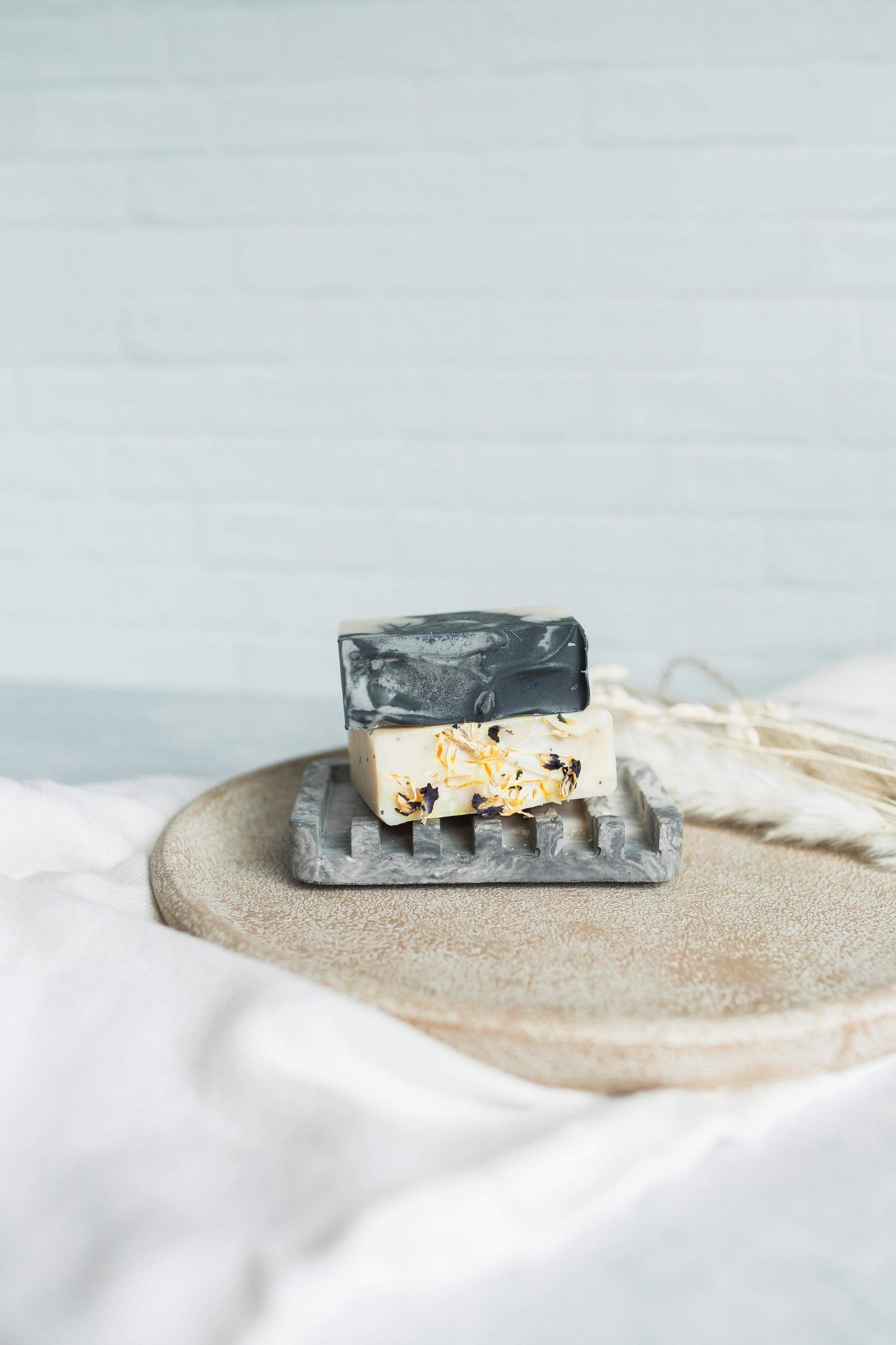 Marbled Concrete Soap Dish