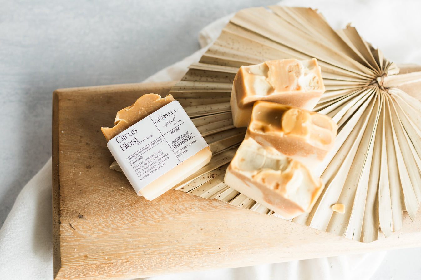Faithfully Natural Soap Co. Citrus Blast Bar